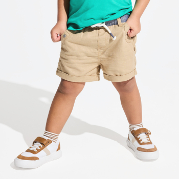 شورت من الكتان والقطن